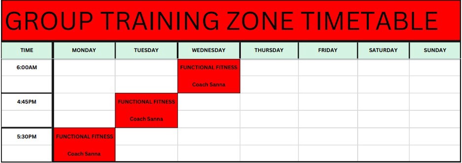 Click here to view timetable