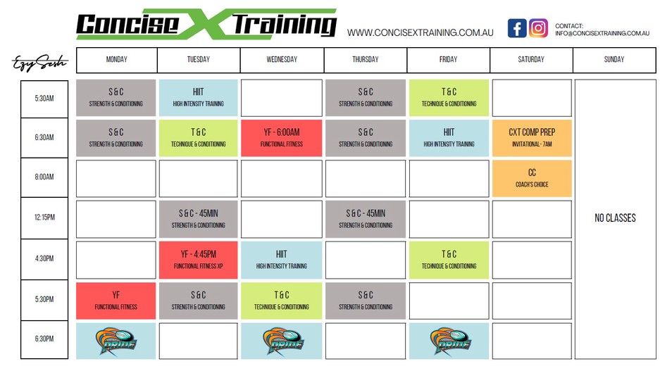 Click here to view timetable